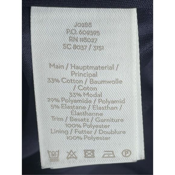 Boden Josie Ponte Bow tie Neck Sheath Dress Navy Blue Size US 16R Career - Picture 8 of 12